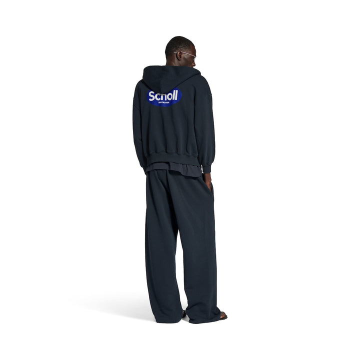 BALENCIAGA Men's Balenciaga I Scholl Baggy Sweatpants in Black Faded