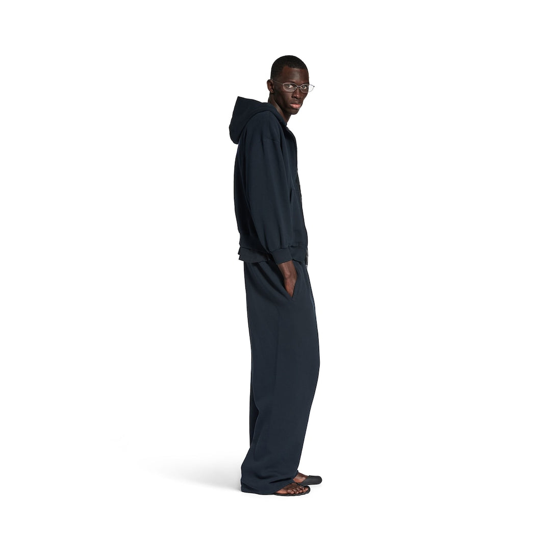BALENCIAGA Men's Balenciaga I Scholl Baggy Sweatpants in Black Faded