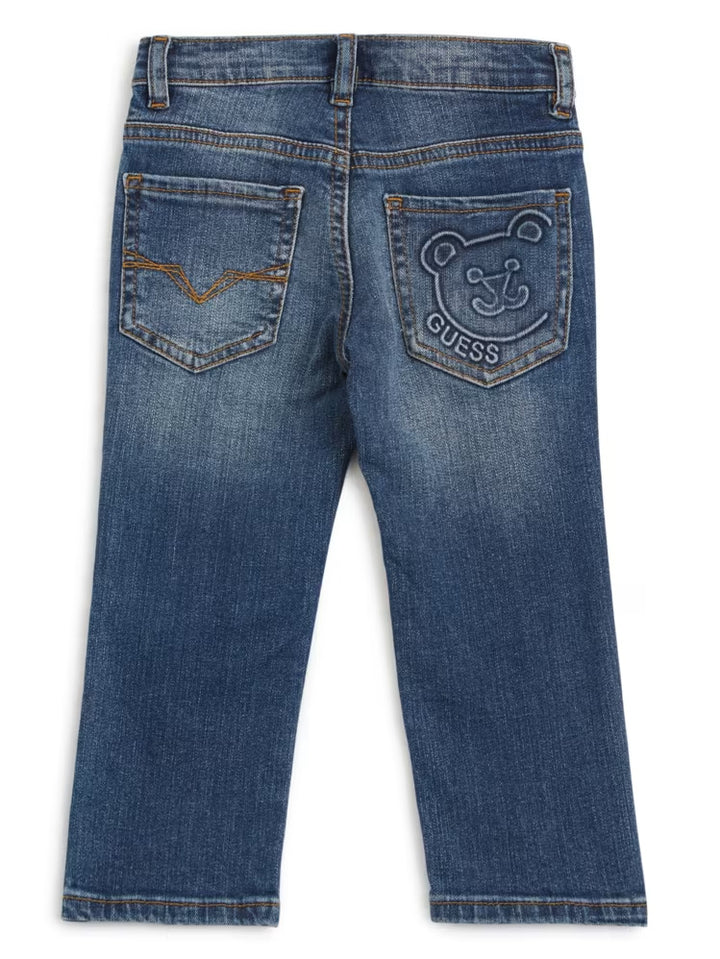 Guess Bear Distressed Skinny Jeans (2-7)