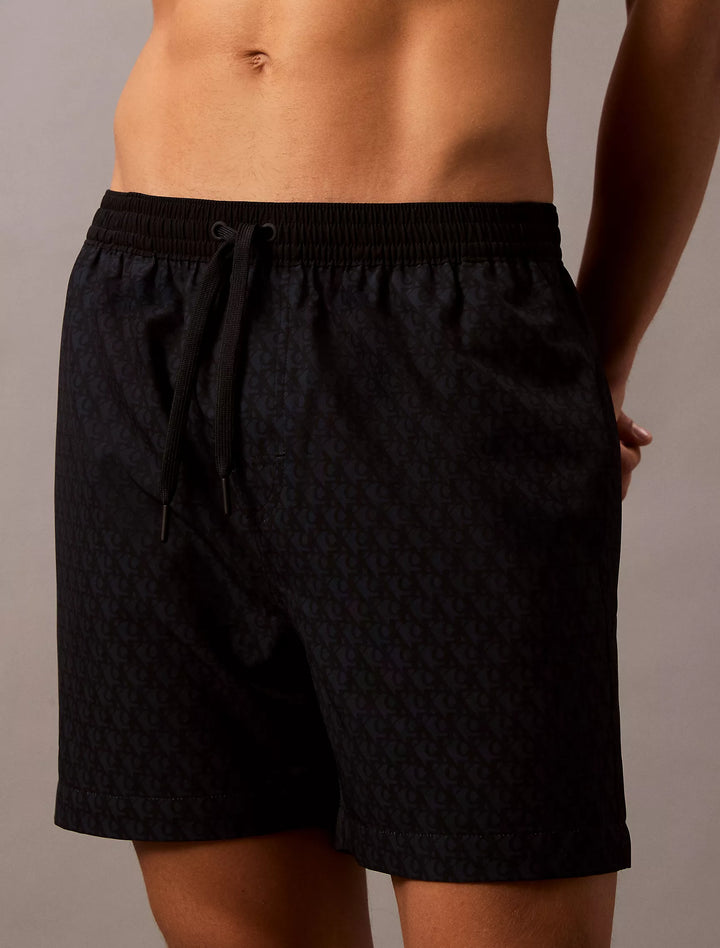 Calvin Klein Allover Monogram Logo Swim Shorts
