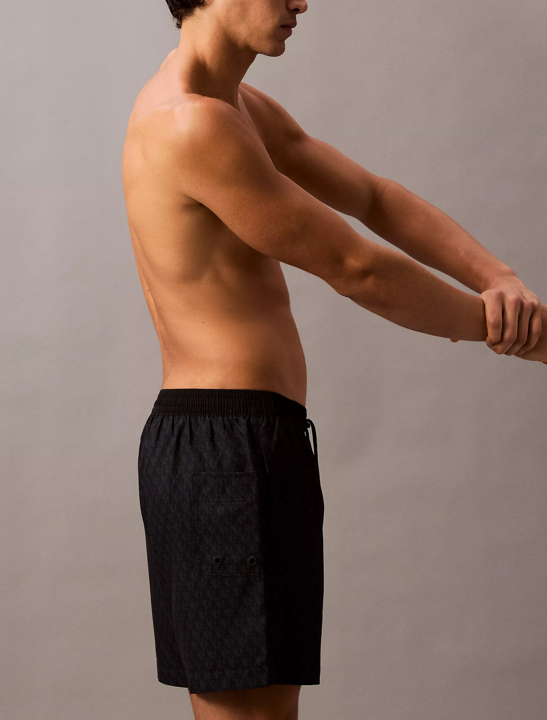 Calvin Klein Allover Monogram Logo Swim Shorts