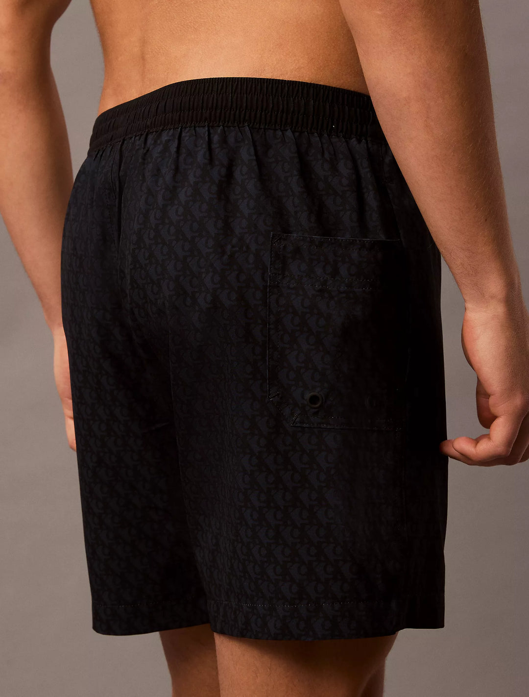 Calvin Klein Allover Monogram Logo Swim Shorts