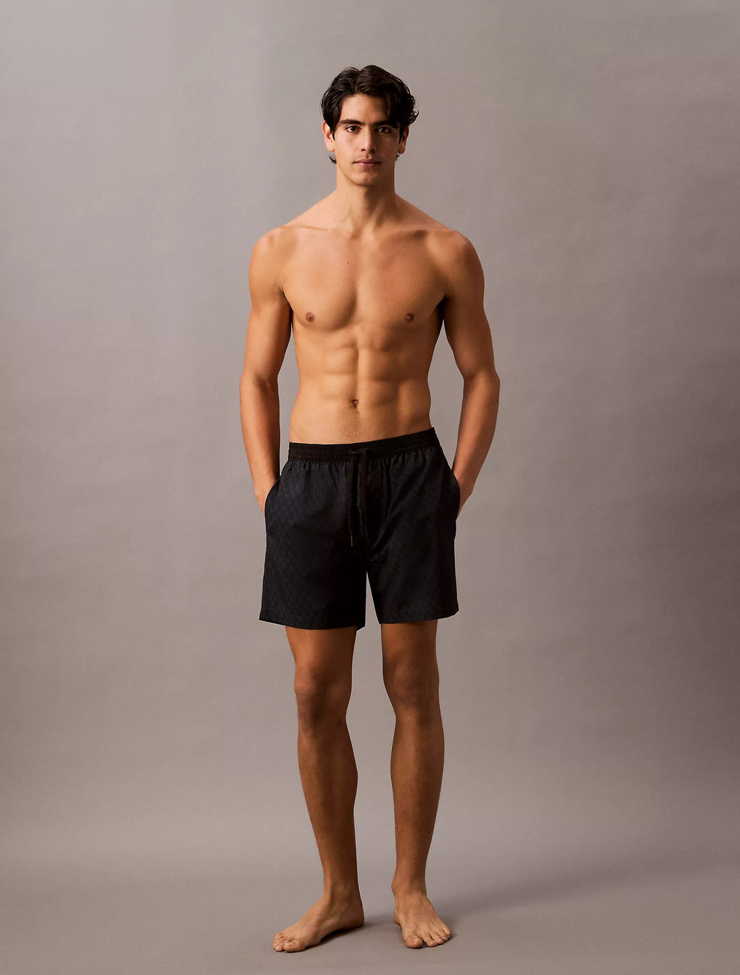 Calvin Klein Allover Monogram Logo Swim Shorts