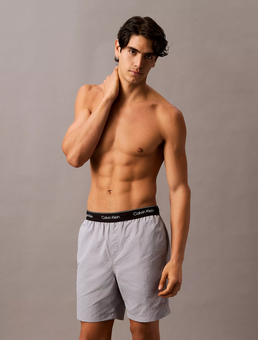 Calvin Klein Logo Waistband Swim Shorts