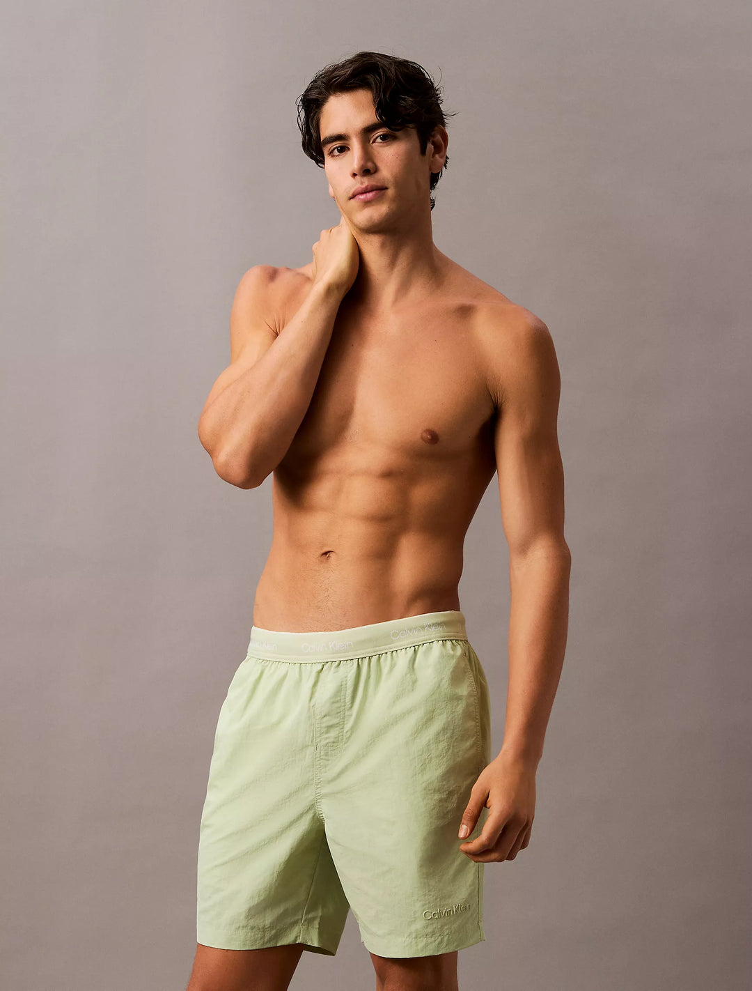 Calvin Klein Logo Waistband Swim Shorts