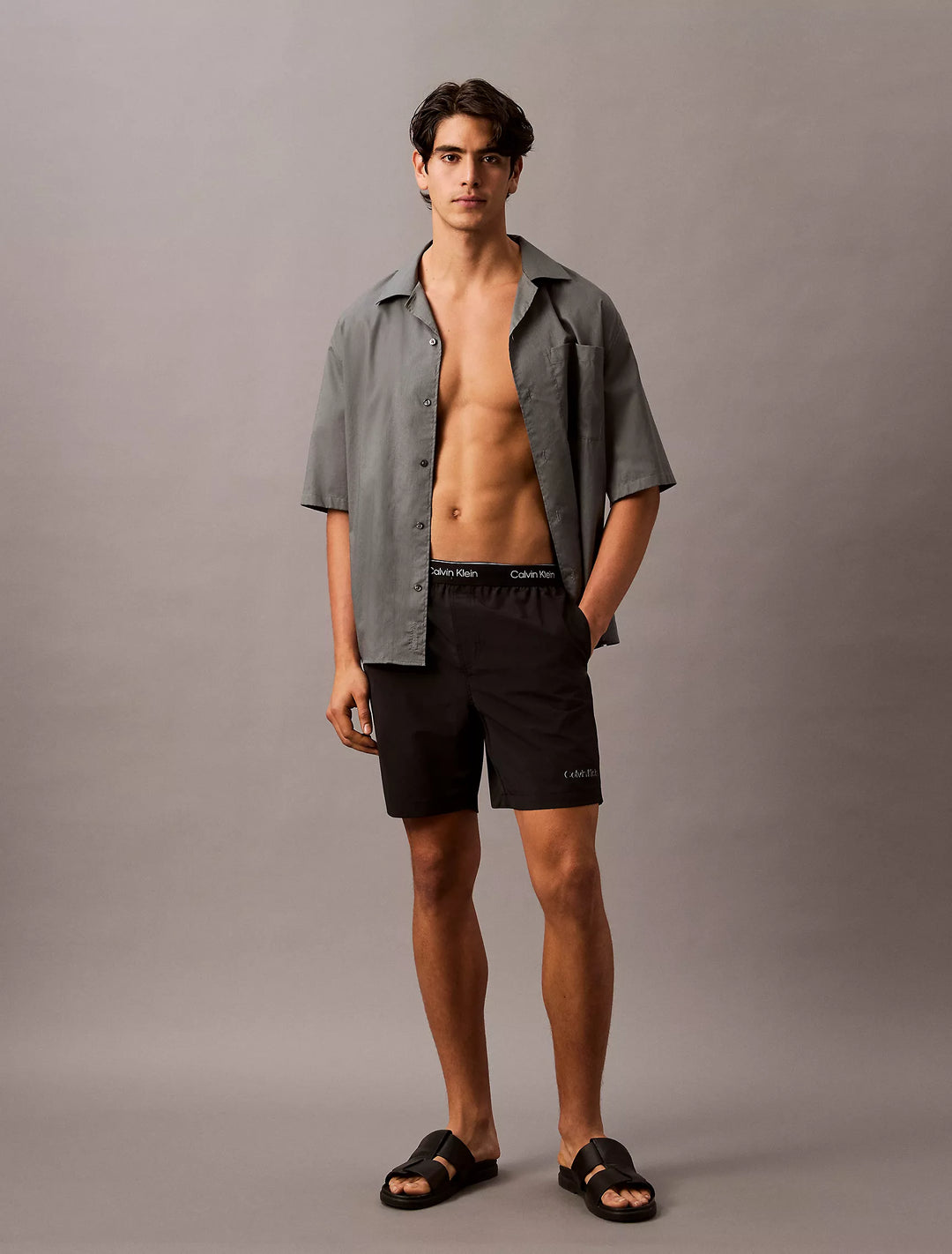 Calvin Klein Logo Waistband Swim Shorts