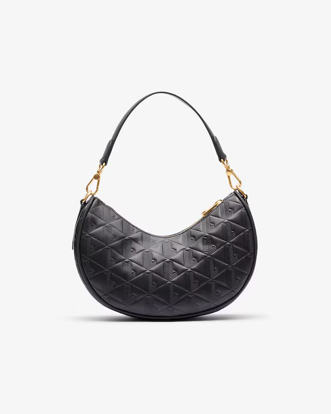 Lacoste Women's Maheki Embossed Leather Half Moon Bag