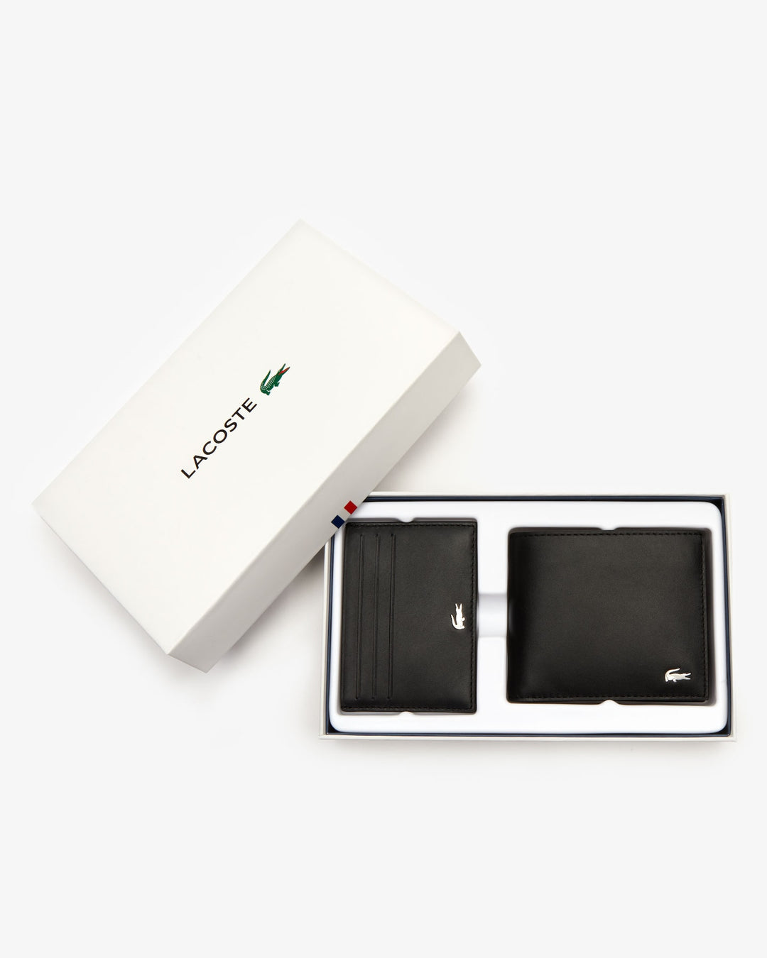 Lacoste Men's FG Leather Billfold & Card Holder Gift Set