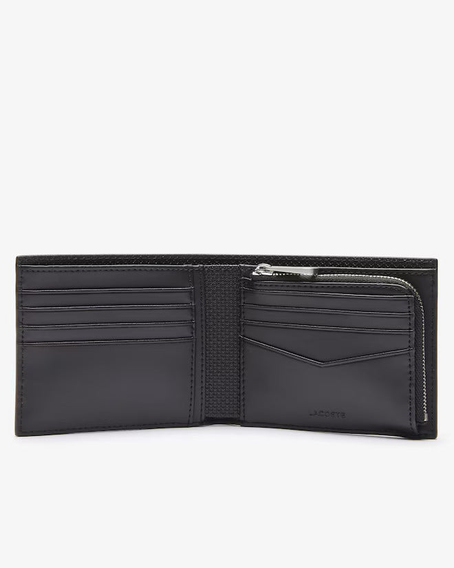 Lacoste Men's Chantaco Piqué Leather Zip Billfold