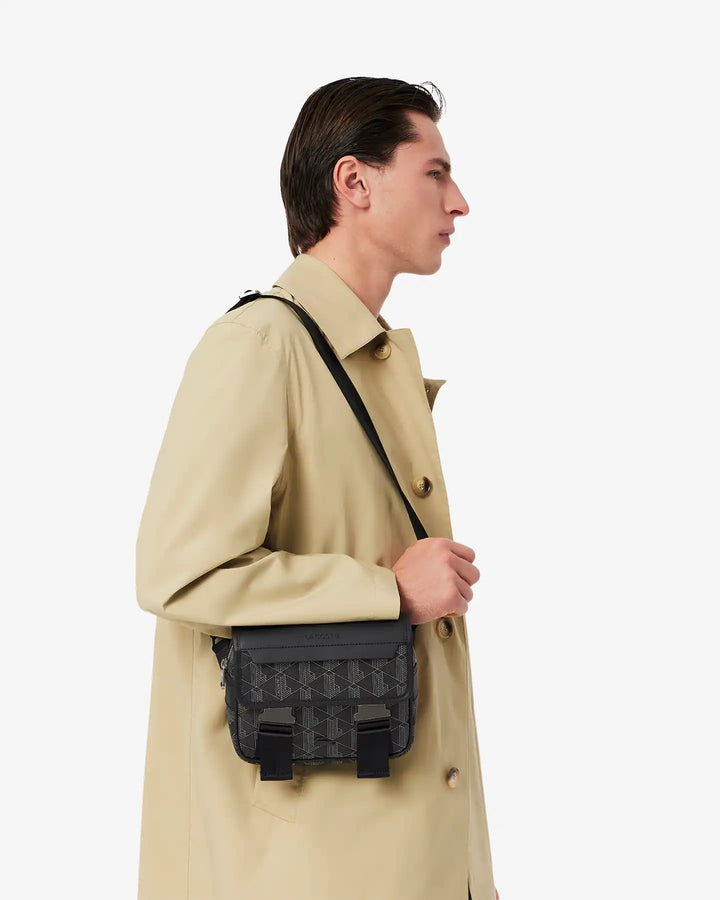 Lacoste Men's The Blend Clip Flap Satchel