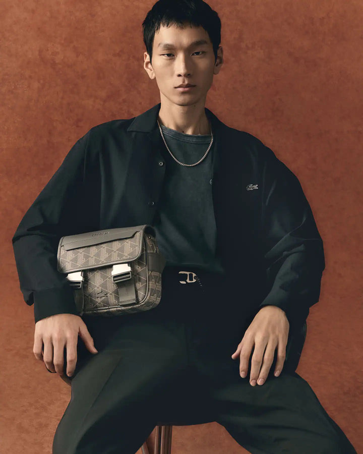 Lacoste Men's The Blend Clip Flap Satchel