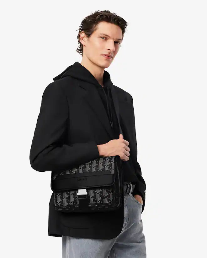 Lacoste Men's Large The Blend Flap Close Bag