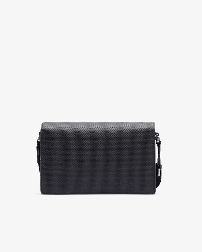 Lacoste Unisex Chantaco Leather Flap Close Reporter Bag