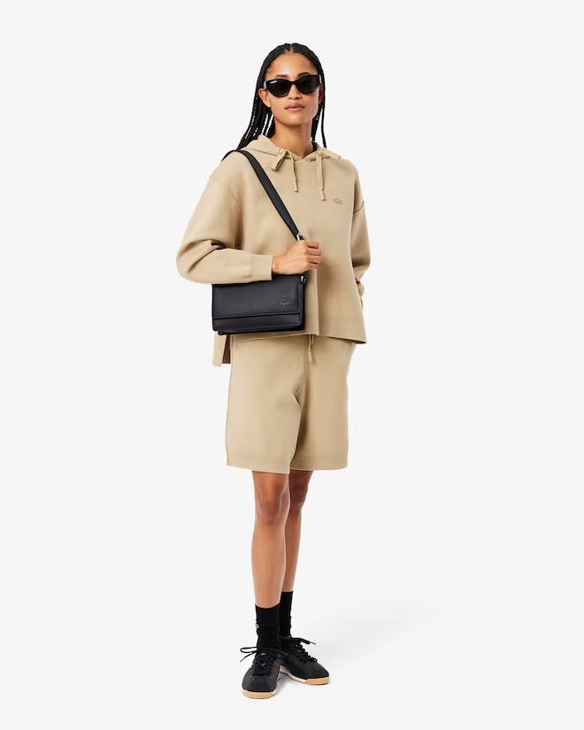 Lacoste Unisex Chantaco Leather Flap Close Reporter Bag