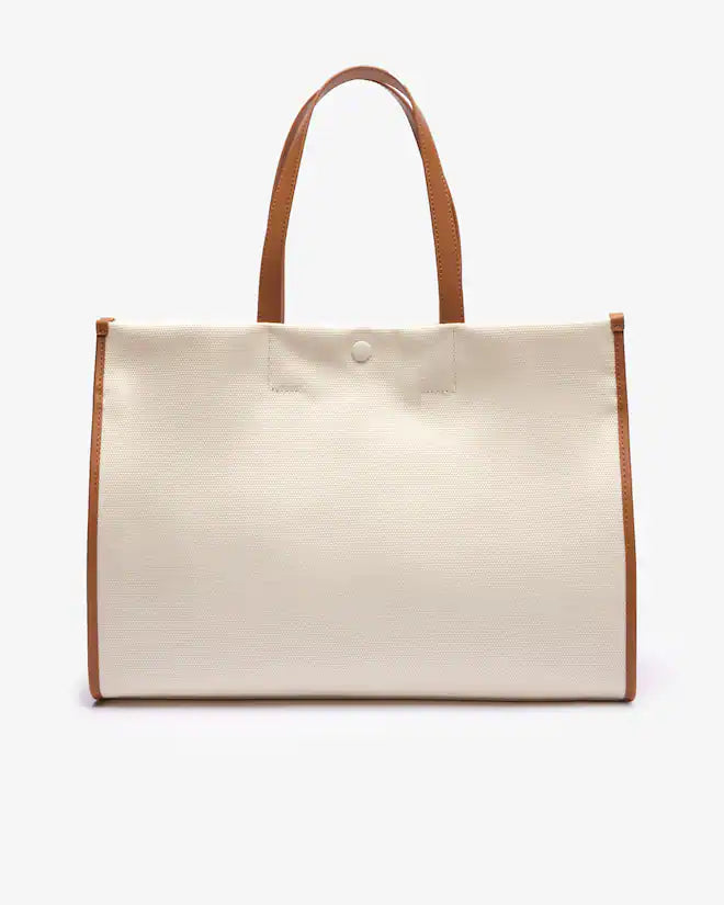 Lacoste Unisex Large Heritage Canvas Tote