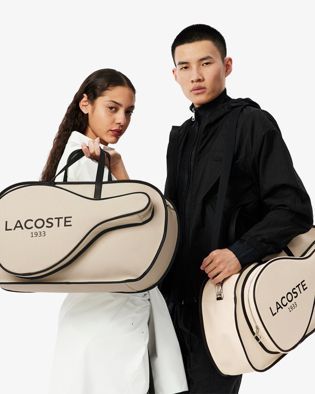 Lacoste Unisex Large Heritage Canvas Racket Bag