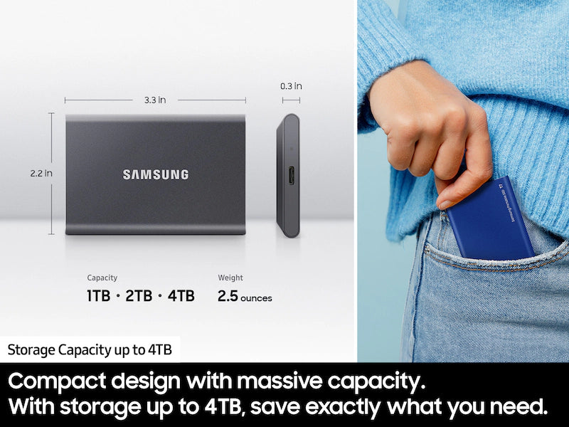 Samsung Portable SSD T7 2 TB USB 3.2 Gen 2