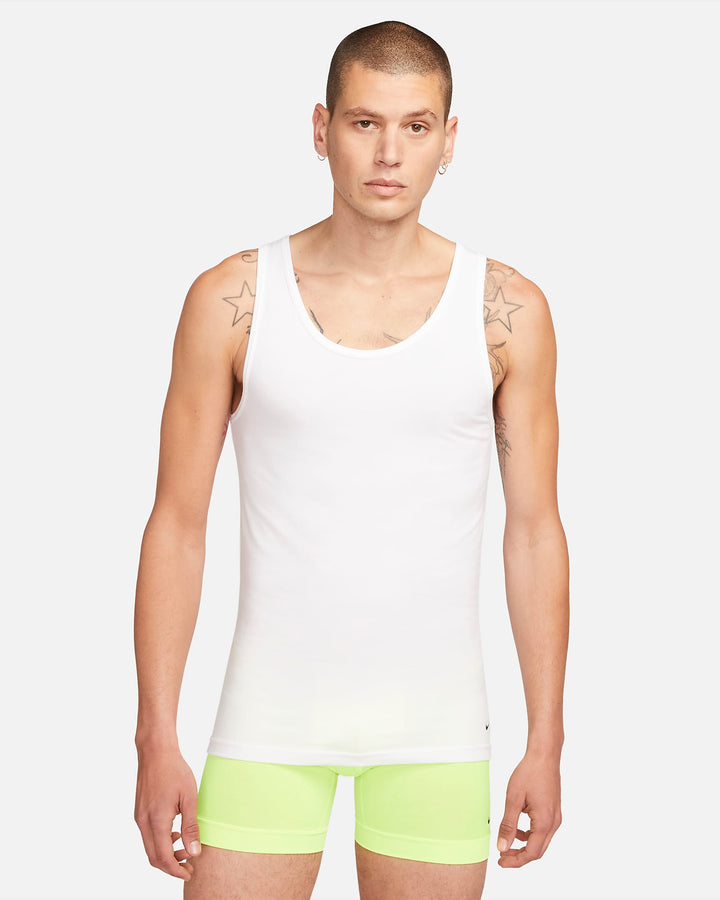 Nike Dri-FIT Essential Cotton Stretch Men's Slim Fit Tank Undershirt (2-Pack)