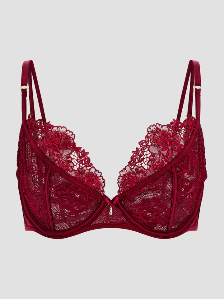 Guess Rebecca Floral Lace Balcony Bra