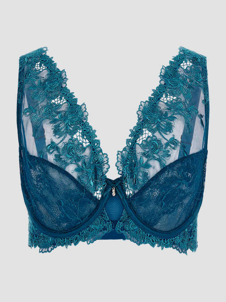 Guess Rebecca Floral Lace Halter Bra