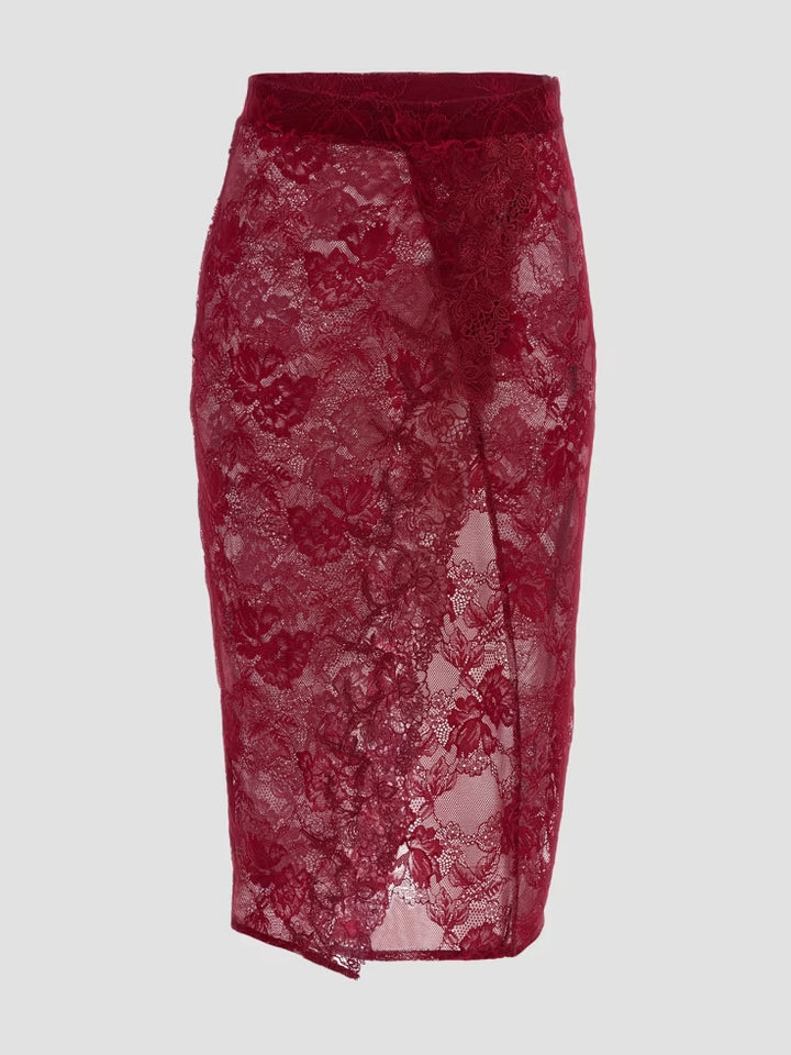 Guess Rebecca Floral Lace Skirt