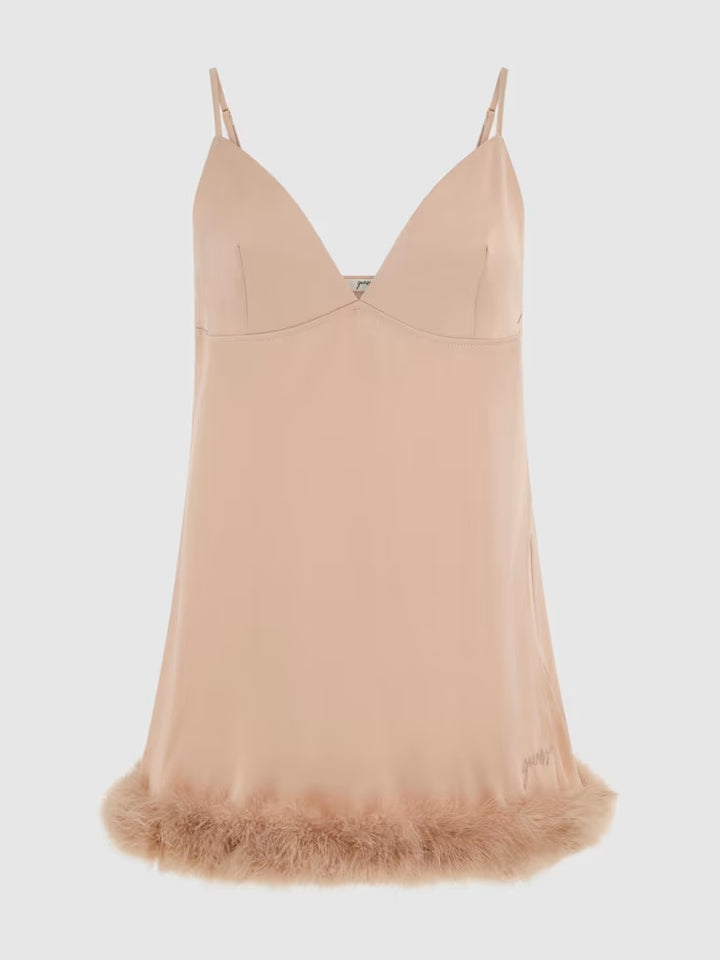 Guess Eco Mini Feather Slip Dress