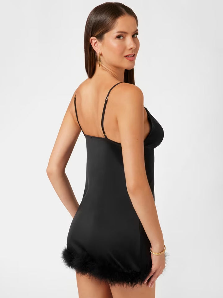 Guess Eco Mini Feather Slip Dress