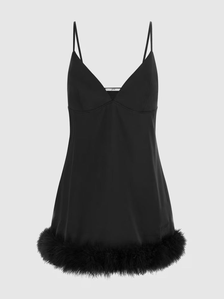 Guess Eco Mini Feather Slip Dress