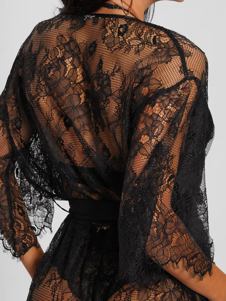 Guess Semi-Sheer Lace Kimono