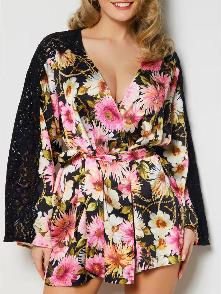 Guess Eco Rose Floral Robe