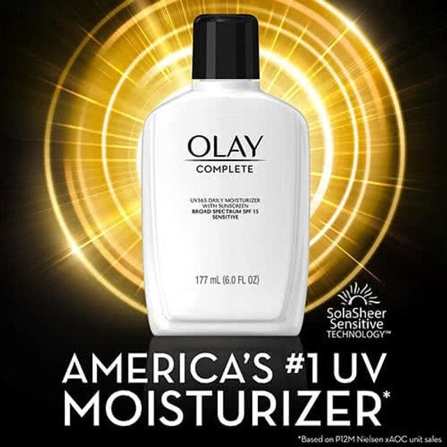 Olay Complete Lotion Moisturizer, Sensitive with Sunscreen SPF 15