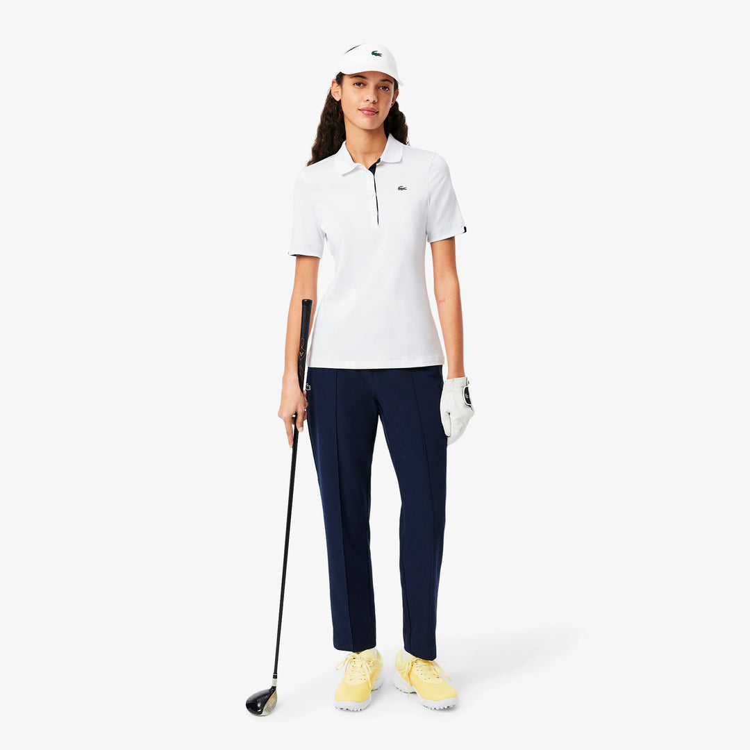 Lacoste Women's Slim Fit UV Protect Stretch Golf Polo