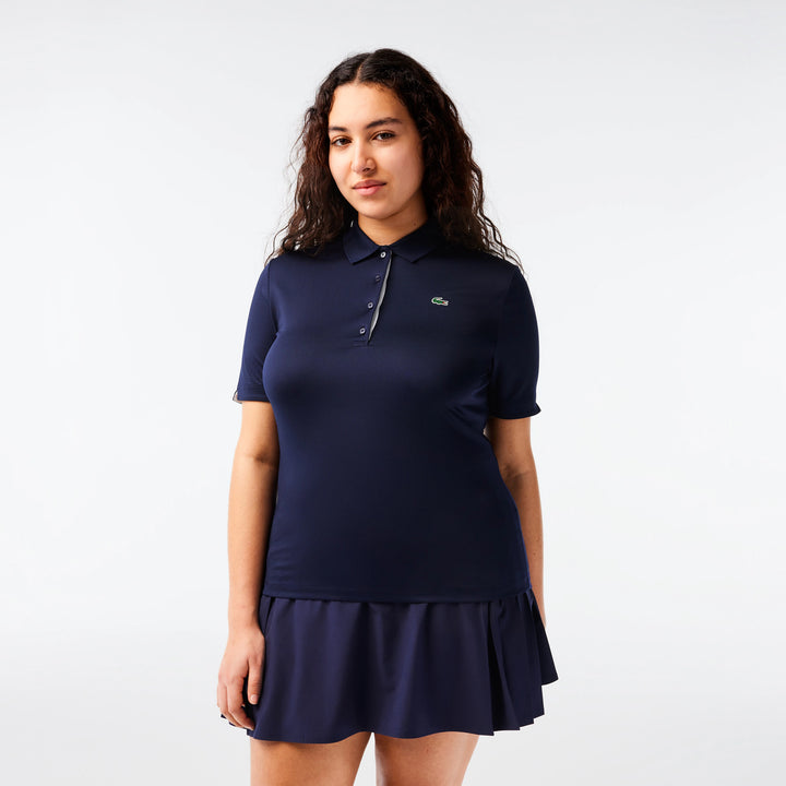 Lacoste Women's Slim Fit UV Protect Stretch Golf Polo