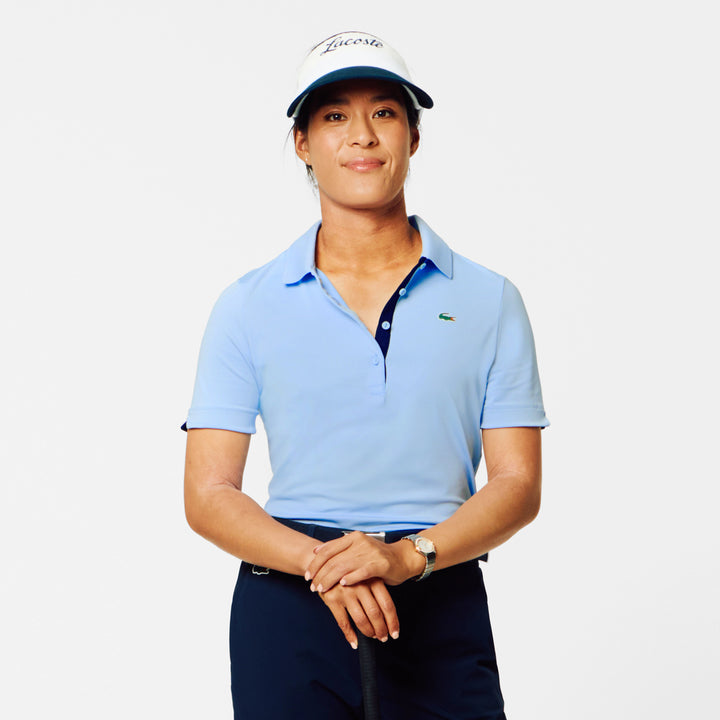 Lacoste Women's Slim Fit UV Protect Stretch Golf Polo