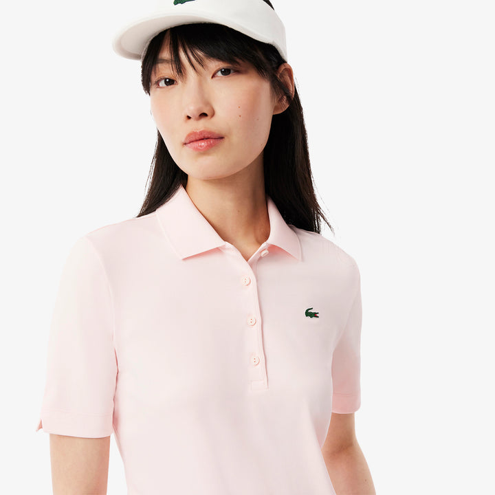 Lacoste Women's Slim Fit UV Protect Stretch Golf Polo