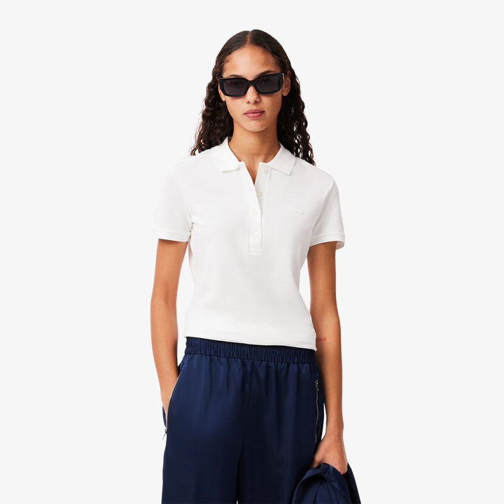 Lacoste Women's L.12.D Slim Fit Stretch Mini Piqué Polo