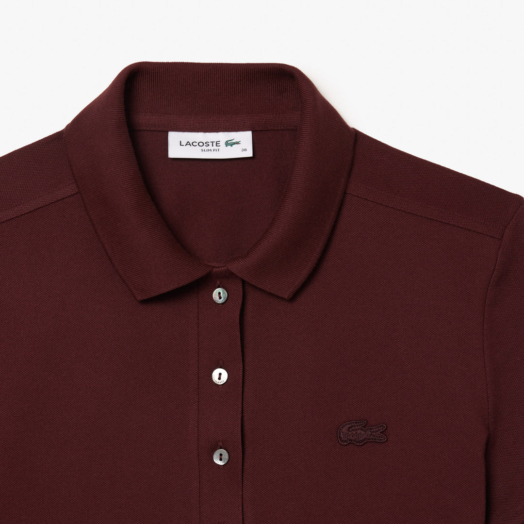 Lacoste Women's L.12.D Slim Fit Stretch Mini Piqué Polo