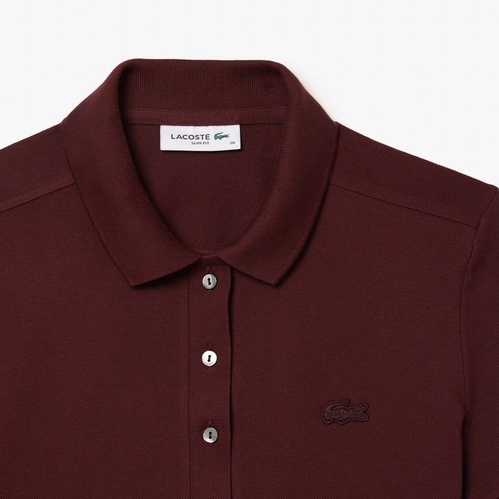 Lacoste Women's L.12.D Slim Fit Stretch Mini Piqué Polo