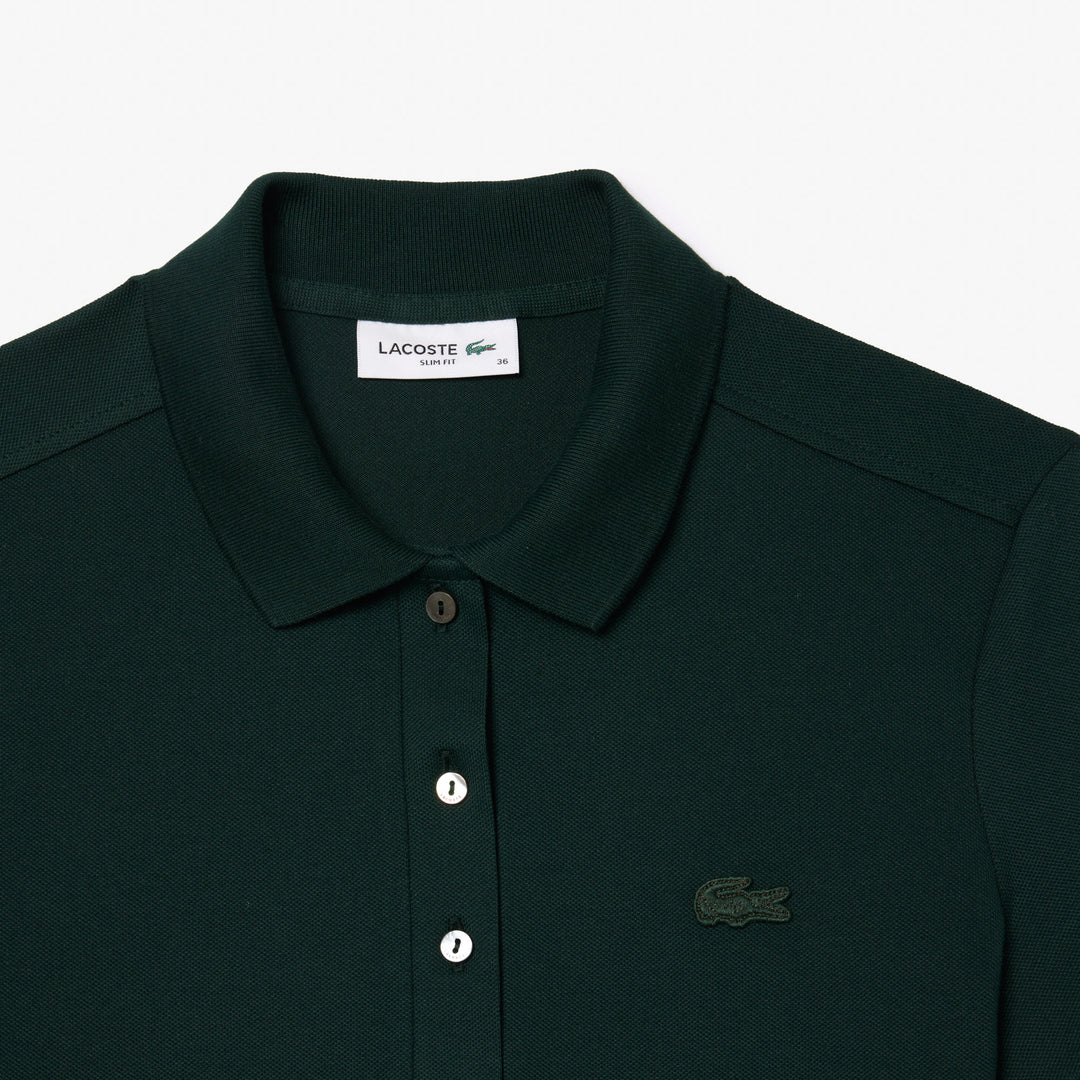 Lacoste Women's L.12.D Slim Fit Stretch Mini Piqué Polo