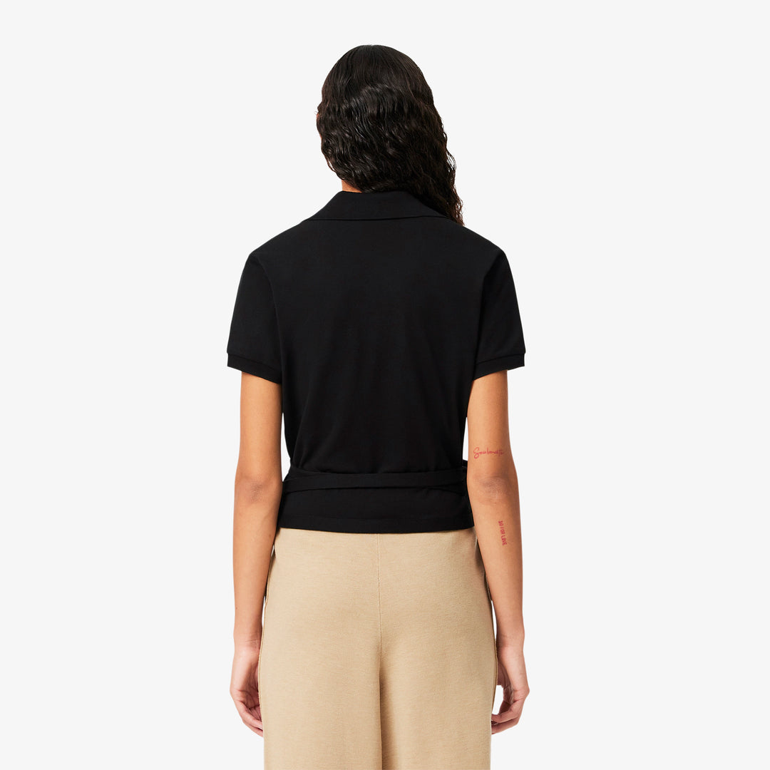 Lacoste Women's Stretch Mini Piqué Wrap Polo