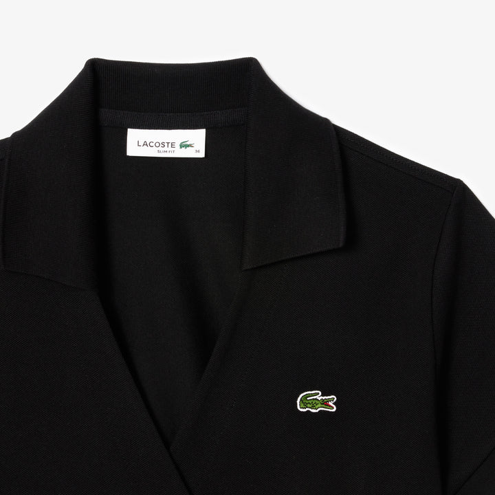 Lacoste Women's Stretch Mini Piqué Wrap Polo