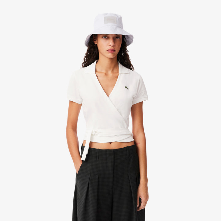 Lacoste Women's Stretch Mini Piqué Wrap Polo
