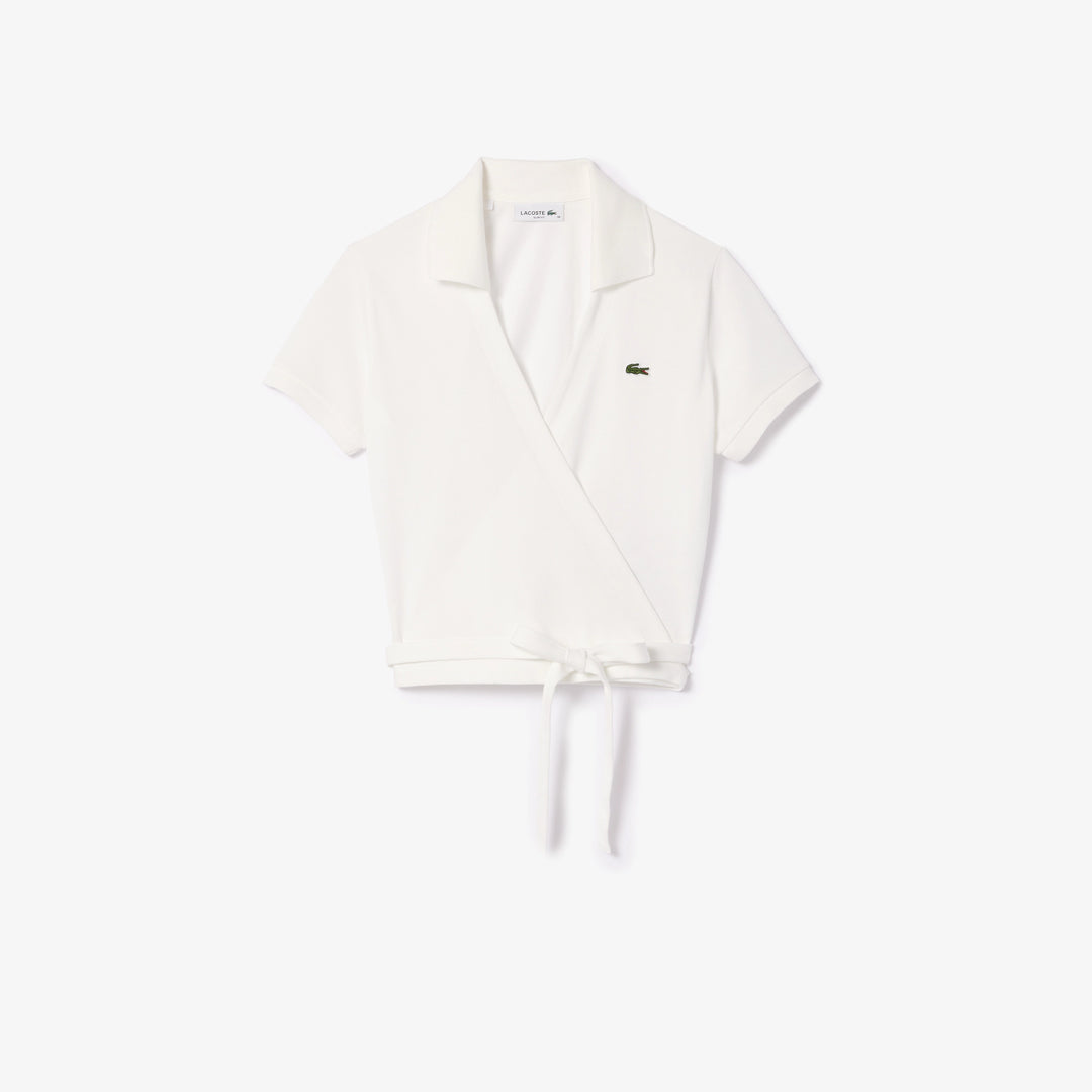 Lacoste Women's Stretch Mini Piqué Wrap Polo