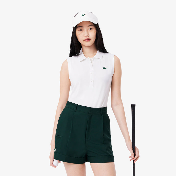 Lacoste Women's Slim Fit UV Protect Stretch Golf Polo
