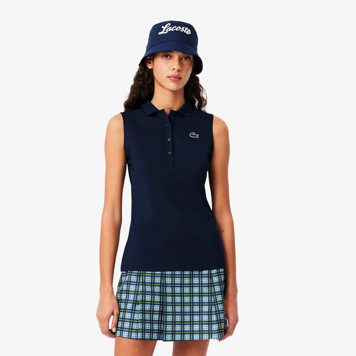 Lacoste Women's Slim Fit UV Protect Stretch Golf Polo