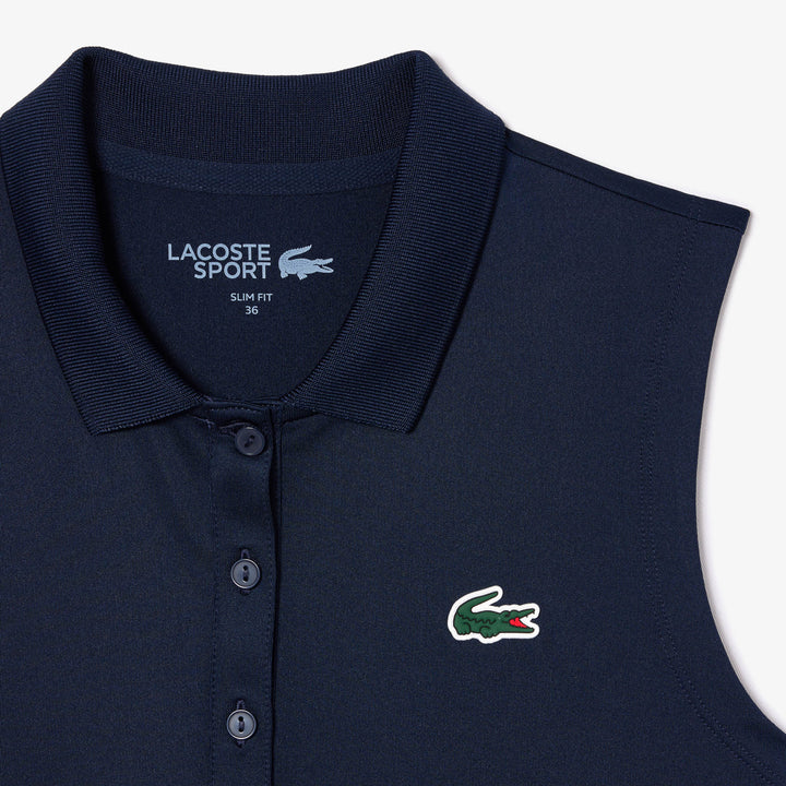 Lacoste Women's Slim Fit UV Protect Stretch Golf Polo