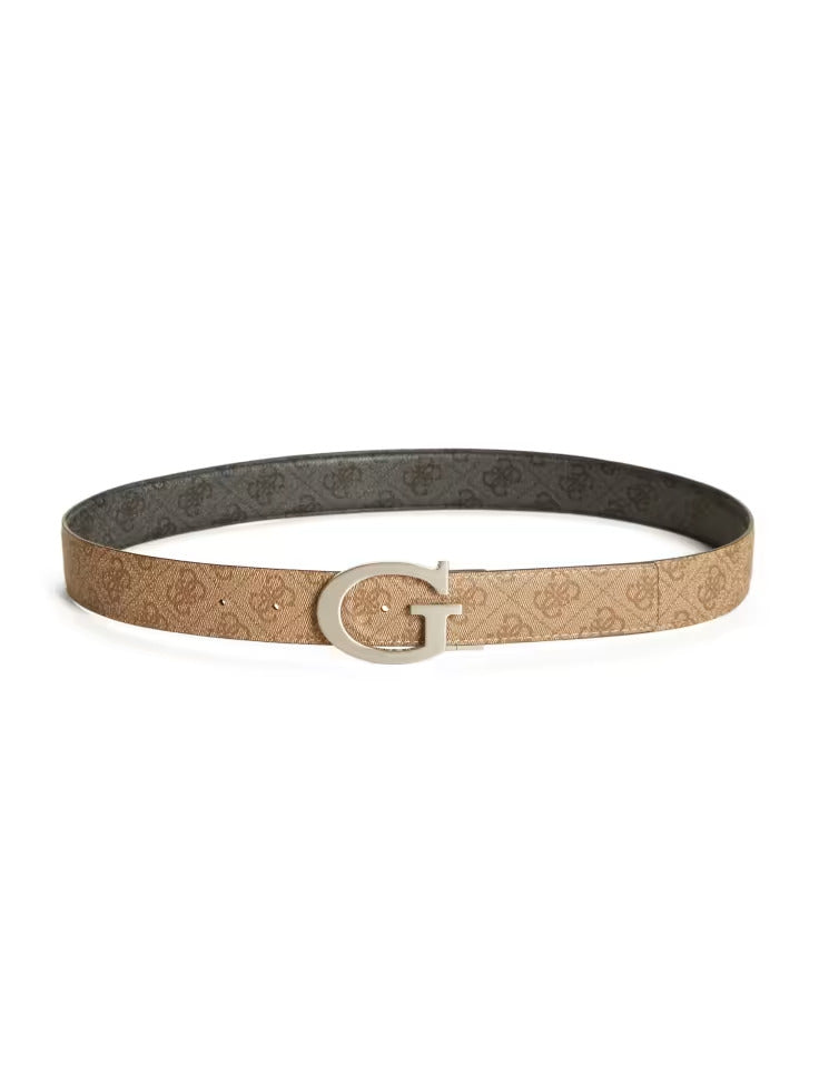 Guess Trey Faux-Leather Signature Belt