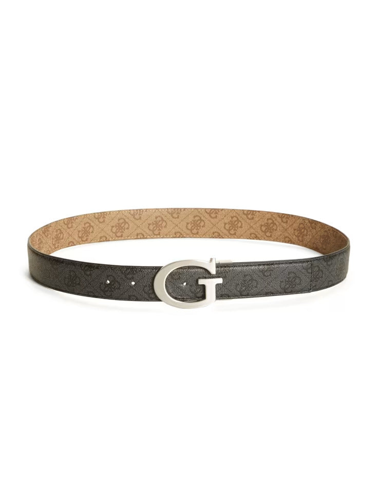 Guess Trey Faux-Leather Signature Belt