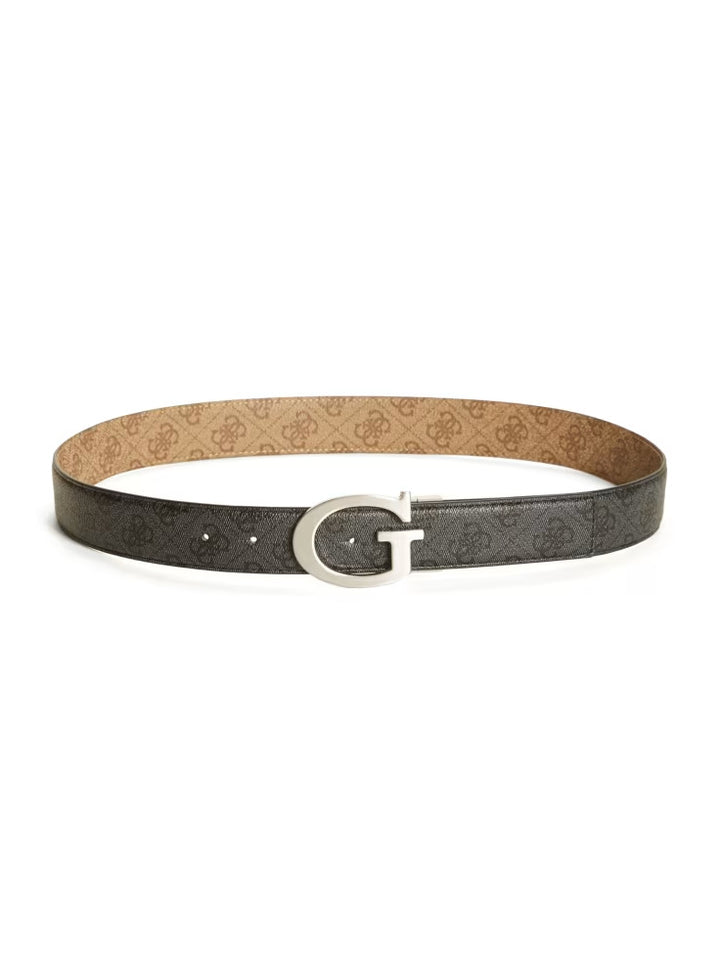 Guess Trey Faux-Leather Signature Belt