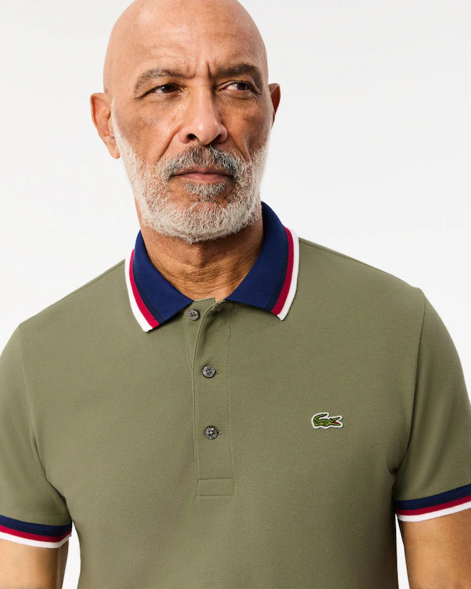 Lacoste Men's Regular Fit Stretch Mini Piqué Polo